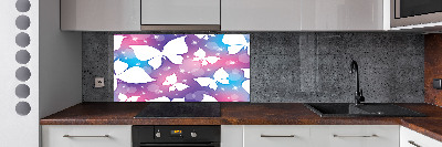 Glass splashback Butterflies