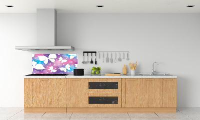 Glass splashback Butterflies