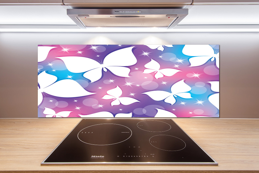 Glass splashback Butterflies