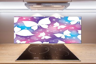 Glass splashback Butterflies