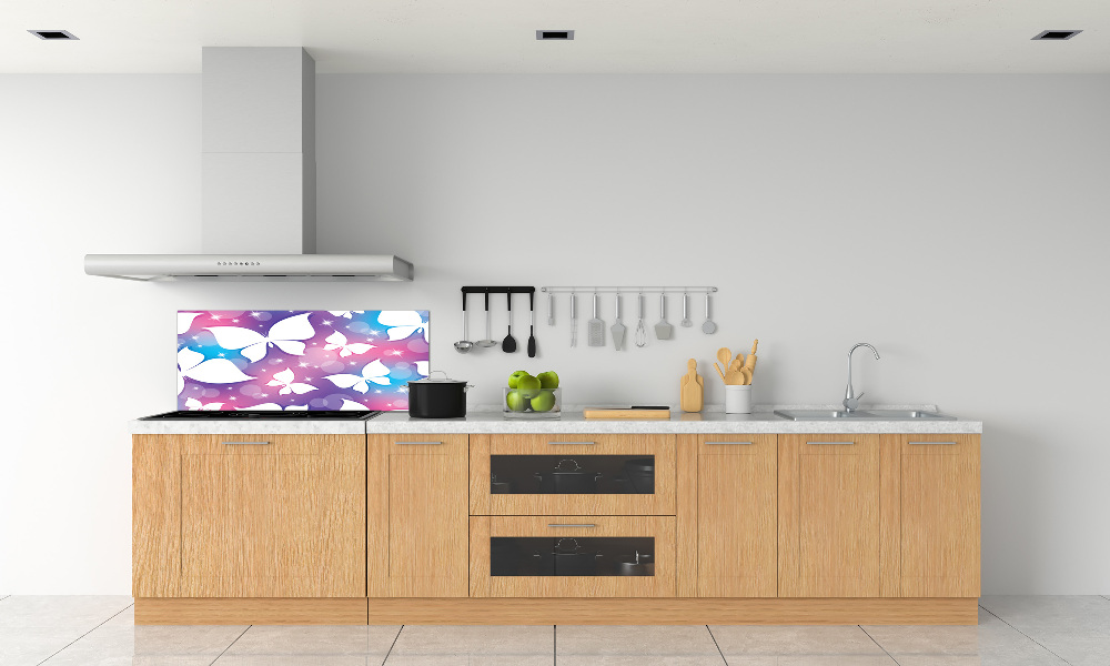 Glass splashback Butterflies