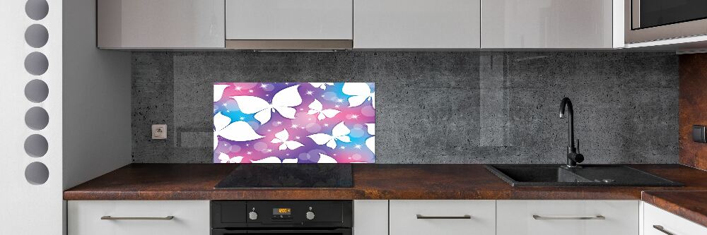 Glass splashback Butterflies