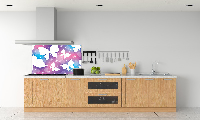 Glass splashback Butterflies