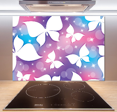 Glass splashback Butterflies