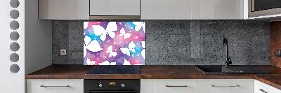 Glass splashback Butterflies