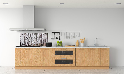 Cooker splashback Birch