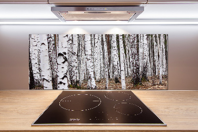 Cooker splashback Birch