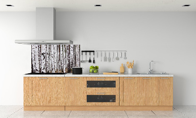 Cooker splashback Birch