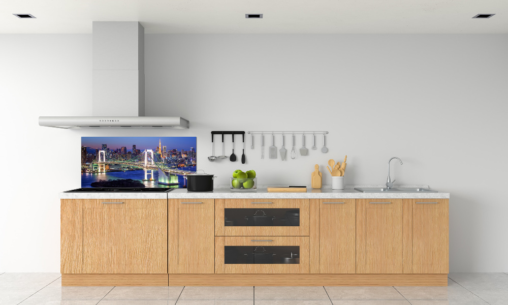 Kitchen splashback panel Bridge in Tokyo