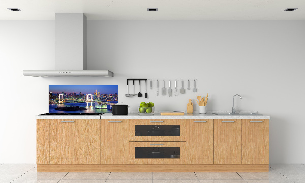 Kitchen splashback panel Bridge in Tokyo