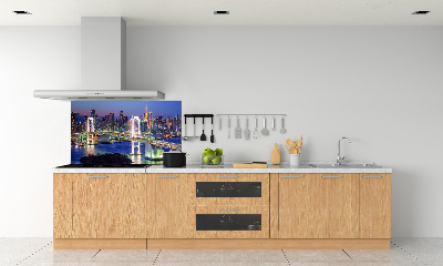 Kitchen splashback panel Bridge in Tokyo