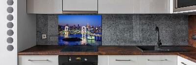 Kitchen splashback panel Bridge in Tokyo