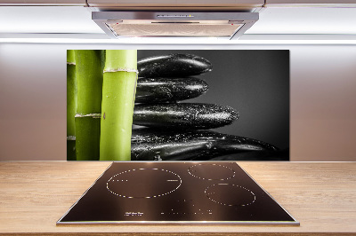 Cooker splashback Bamboo