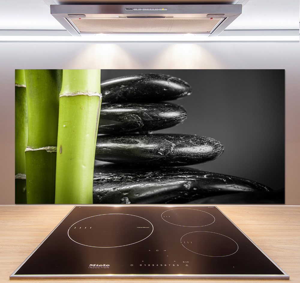 Cooker splashback Bamboo