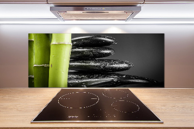 Cooker splashback Bamboo