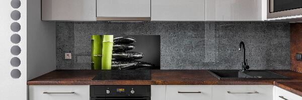 Cooker splashback Bamboo