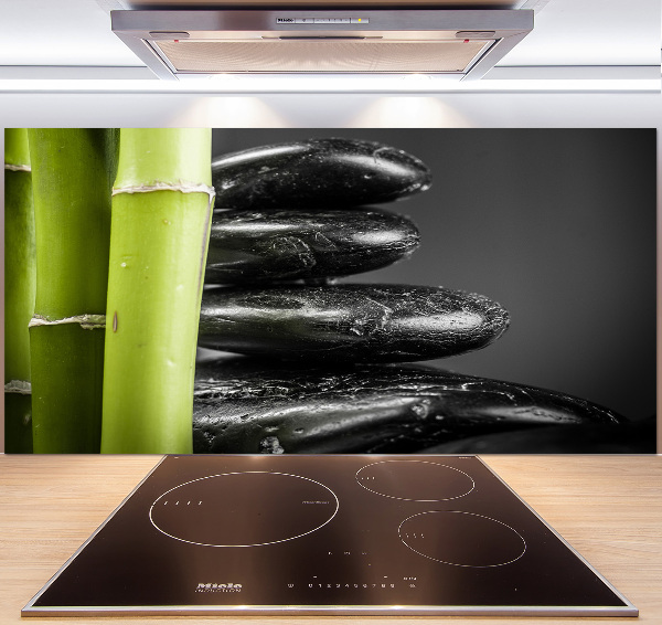 Cooker splashback Bamboo