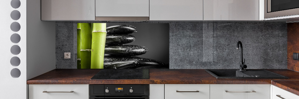 Cooker splashback Bamboo