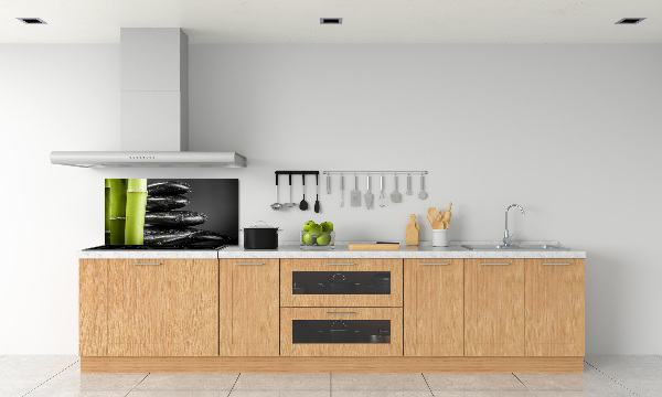 Cooker splashback Bamboo