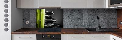 Cooker splashback Bamboo