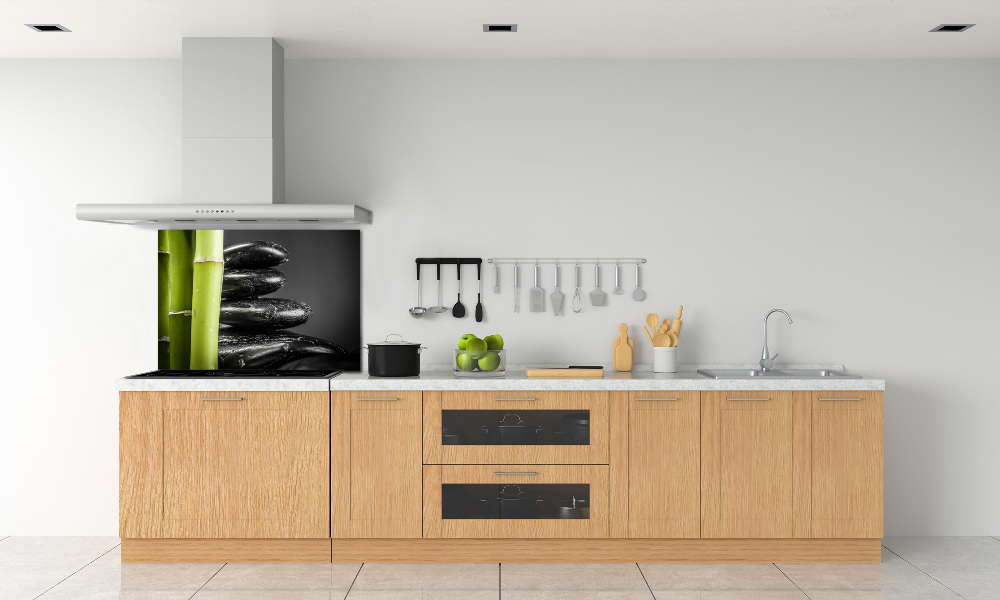 Cooker splashback Bamboo