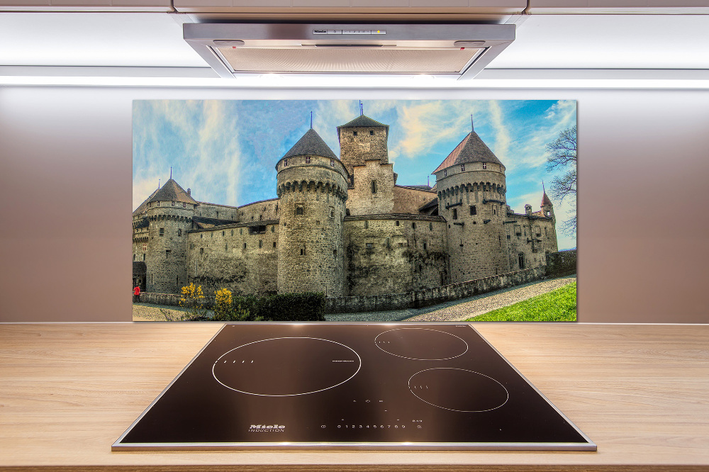 Kitchen splashback Castle in Switzerland