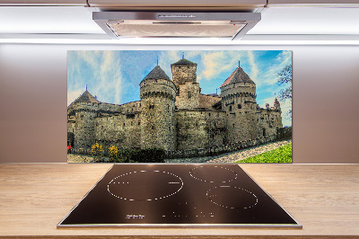 Kitchen splashback Castle in Switzerland