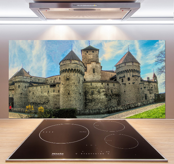 Kitchen splashback Castle in Switzerland