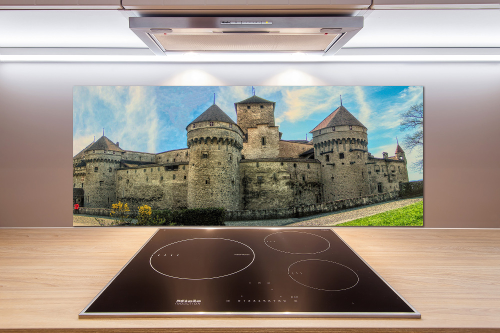 Kitchen splashback Castle in Switzerland