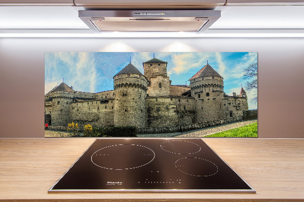 Kitchen splashback Castle in Switzerland