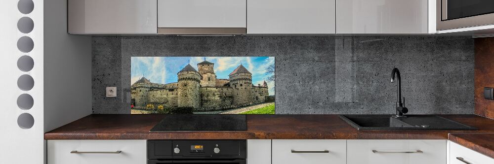 Kitchen splashback Castle in Switzerland