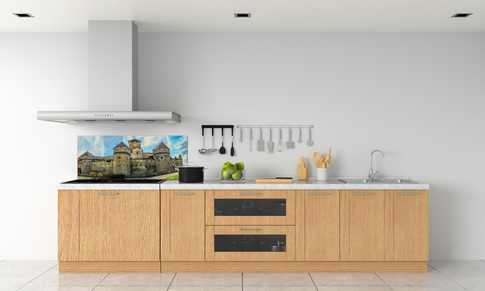 Kitchen splashback Castle in Switzerland