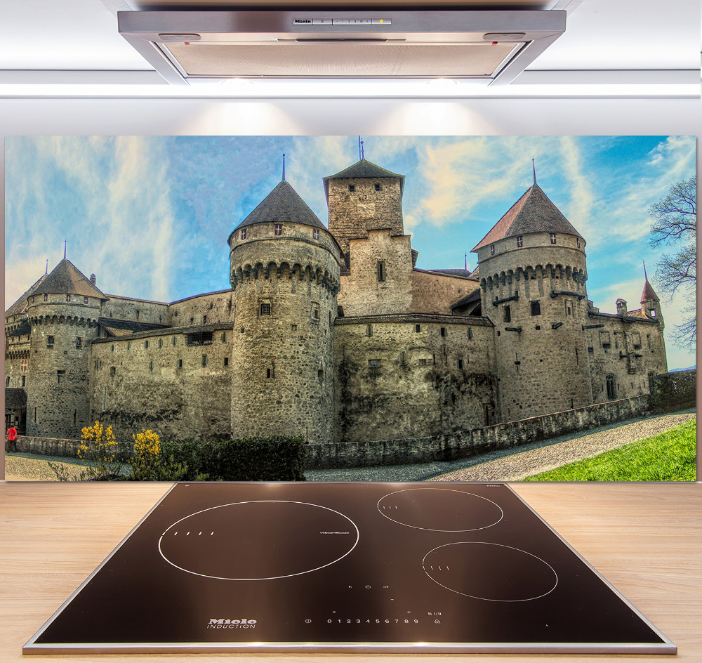 Kitchen splashback Castle in Switzerland