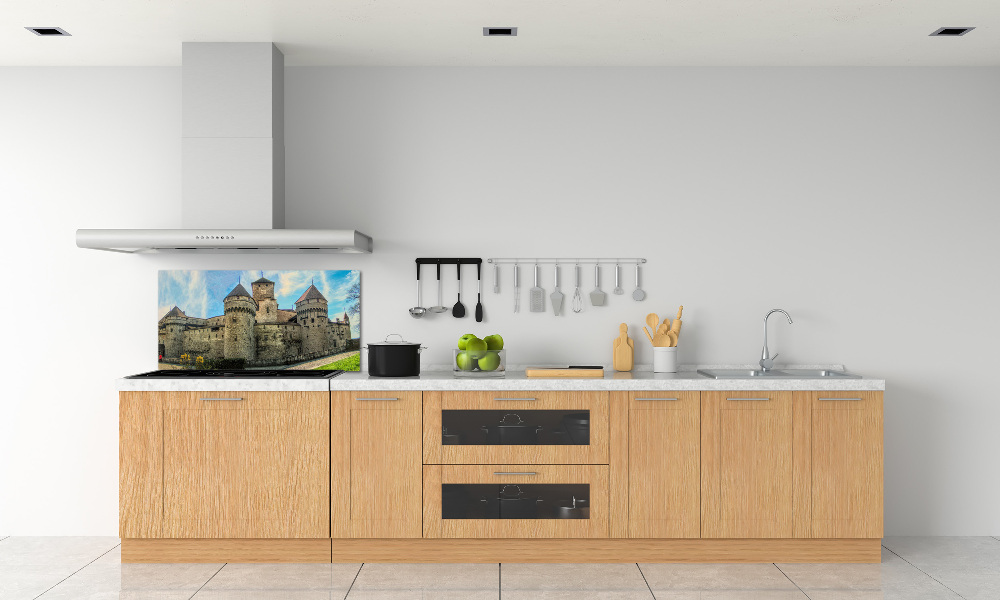 Kitchen splashback Castle in Switzerland