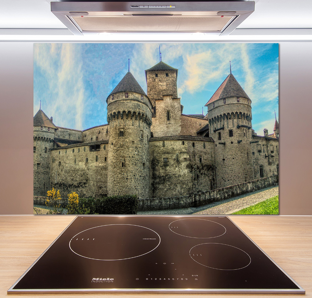 Kitchen splashback Castle in Switzerland