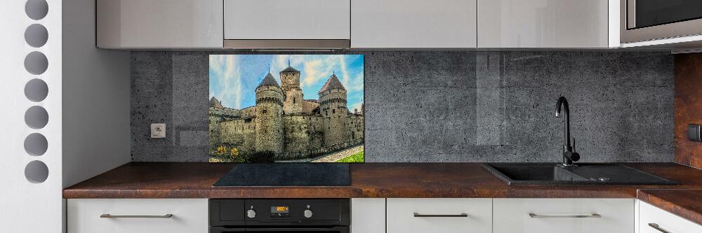 Kitchen splashback Castle in Switzerland