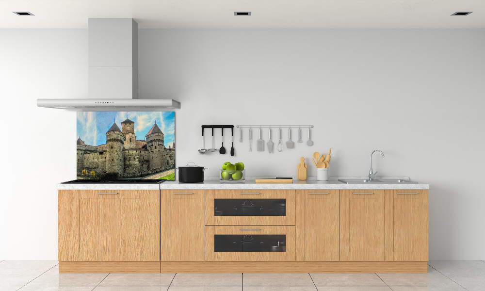 Kitchen splashback Castle in Switzerland