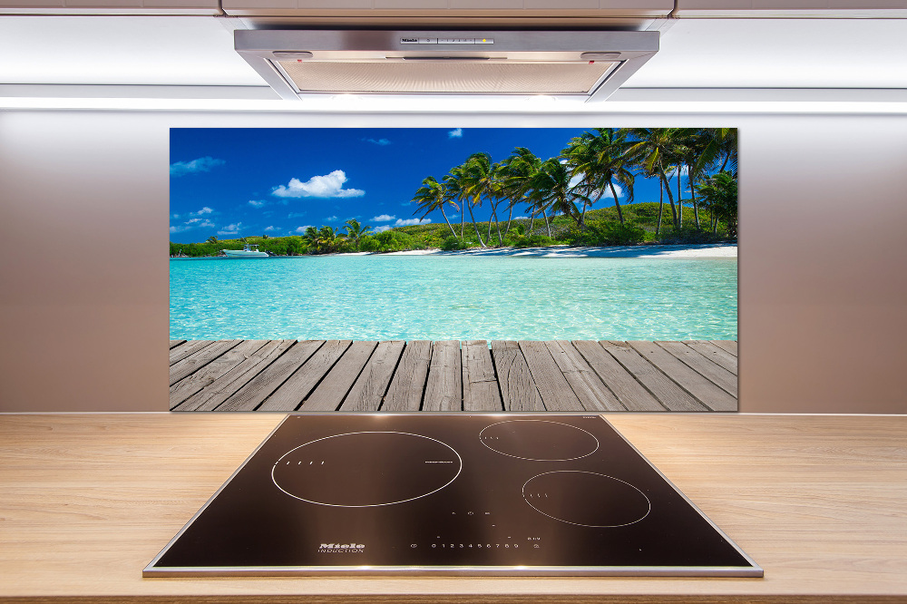 Cooker splashback Tropical beach