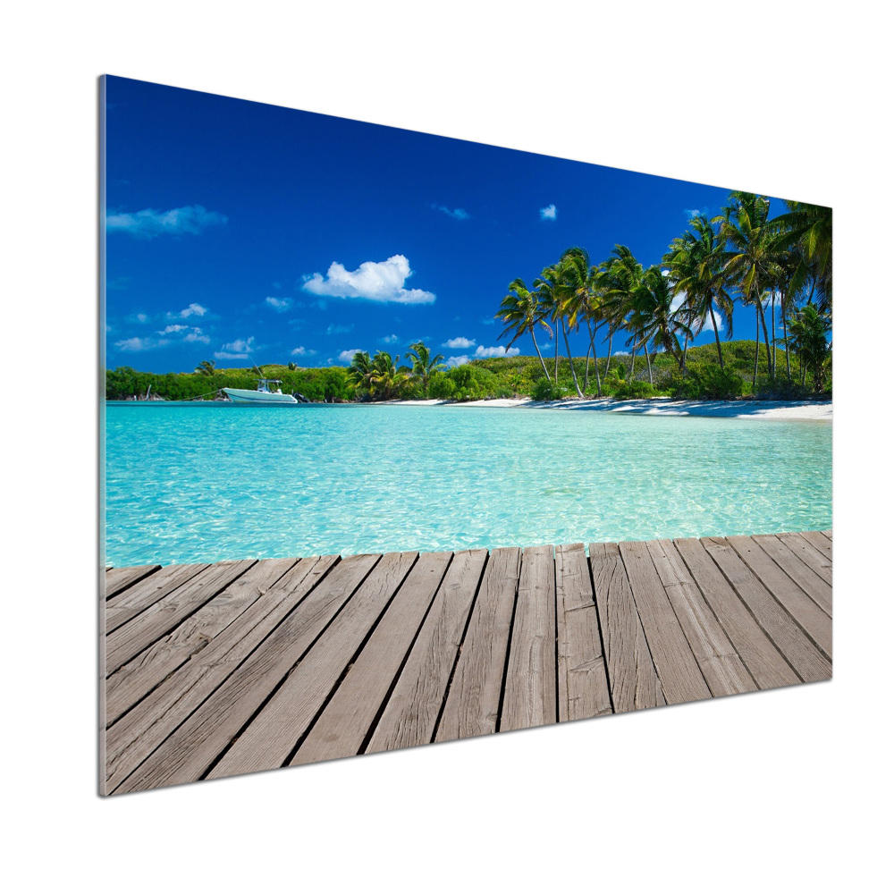 Cooker splashback Tropical beach