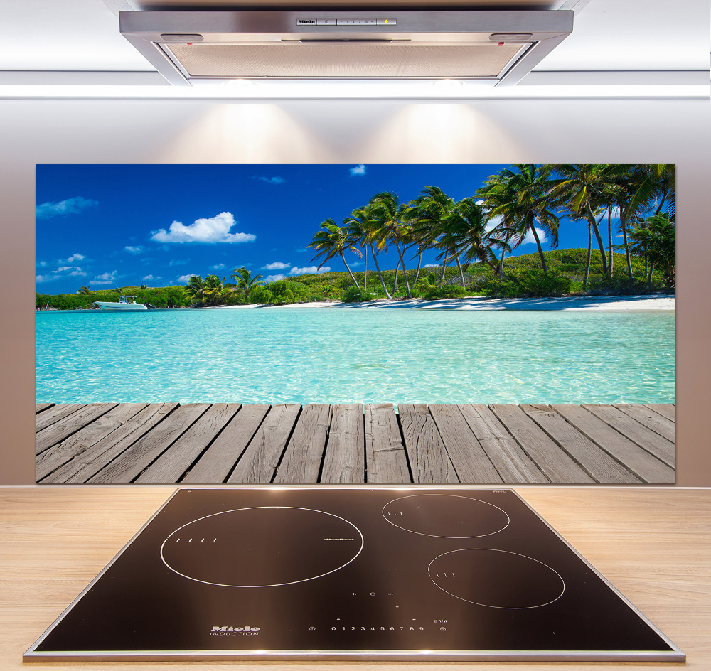 Cooker splashback Tropical beach