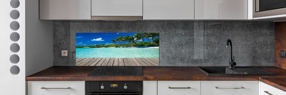 Cooker splashback Tropical beach