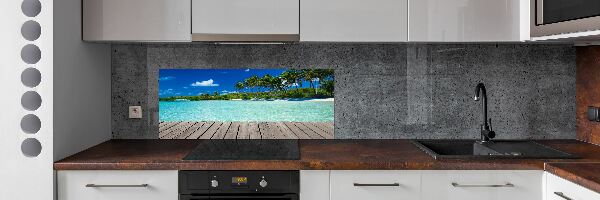 Cooker splashback Tropical beach