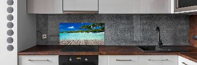 Cooker splashback Tropical beach