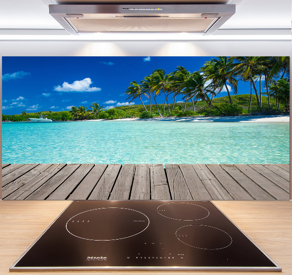 Cooker splashback Tropical beach