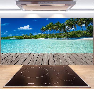 Cooker splashback Tropical beach