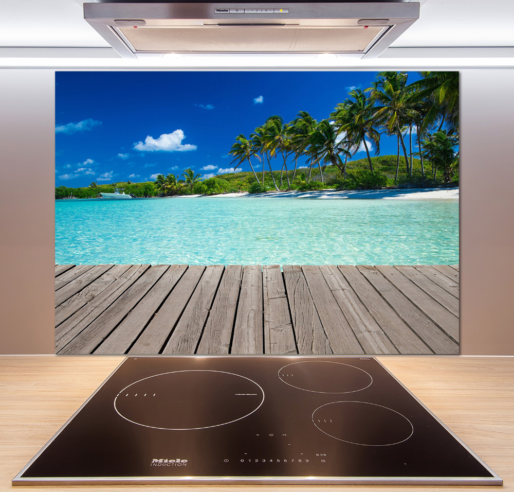 Cooker splashback Tropical beach