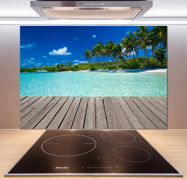 Cooker splashback Tropical beach