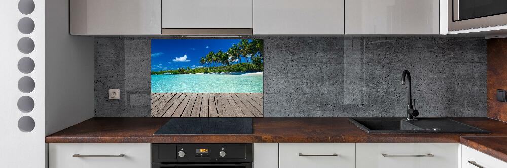 Cooker splashback Tropical beach