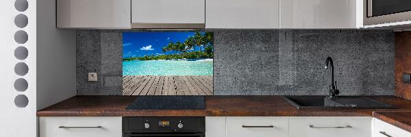 Cooker splashback Tropical beach