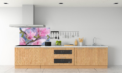 Cooker splashback Pink magnolia